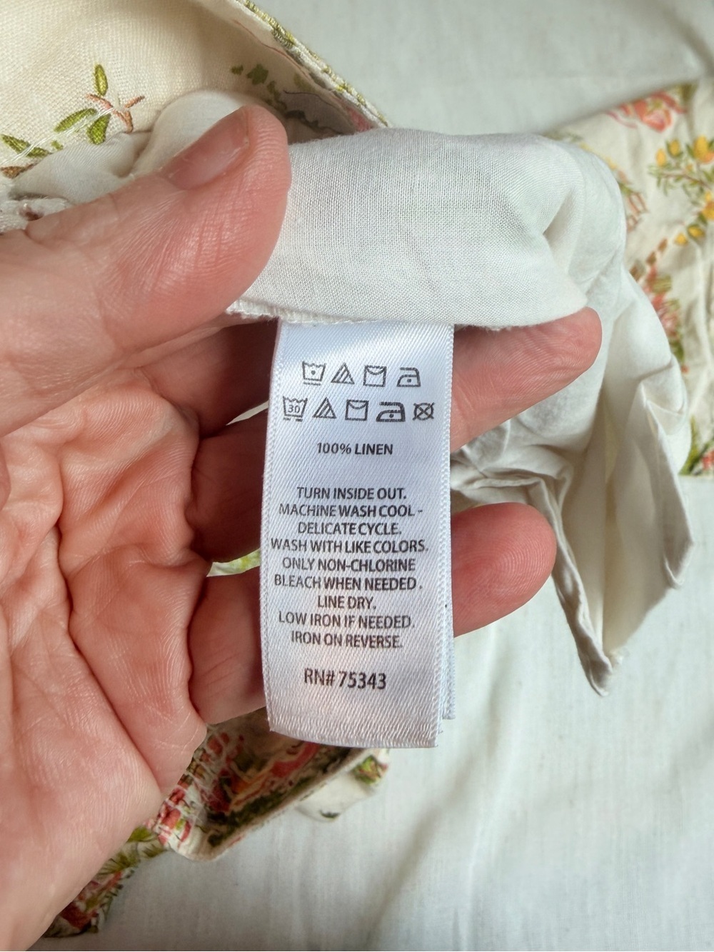 Cynthia Rowley Linen Scenic Pants M 🍋 Italian Summer Coastal - Picture 8 of 9